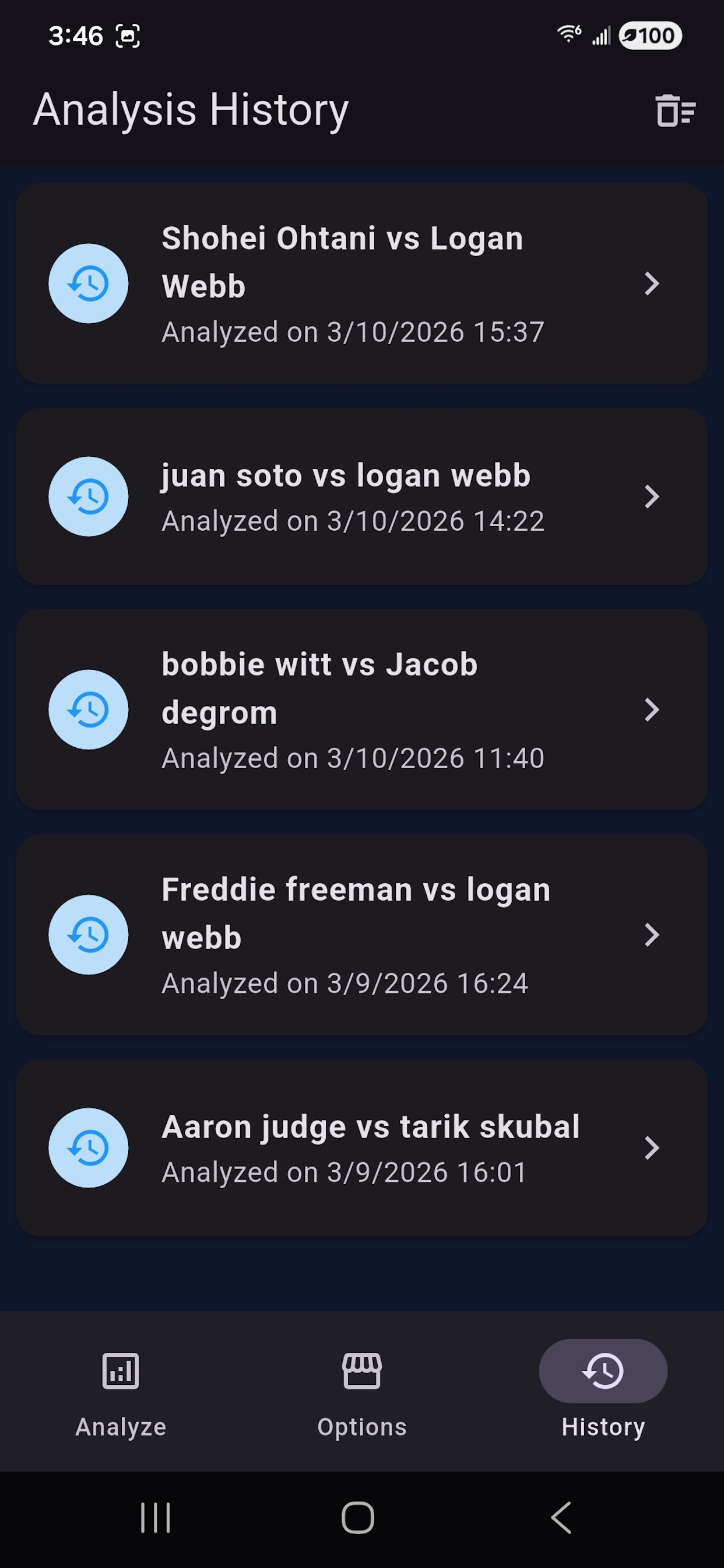 MLB Analyzer